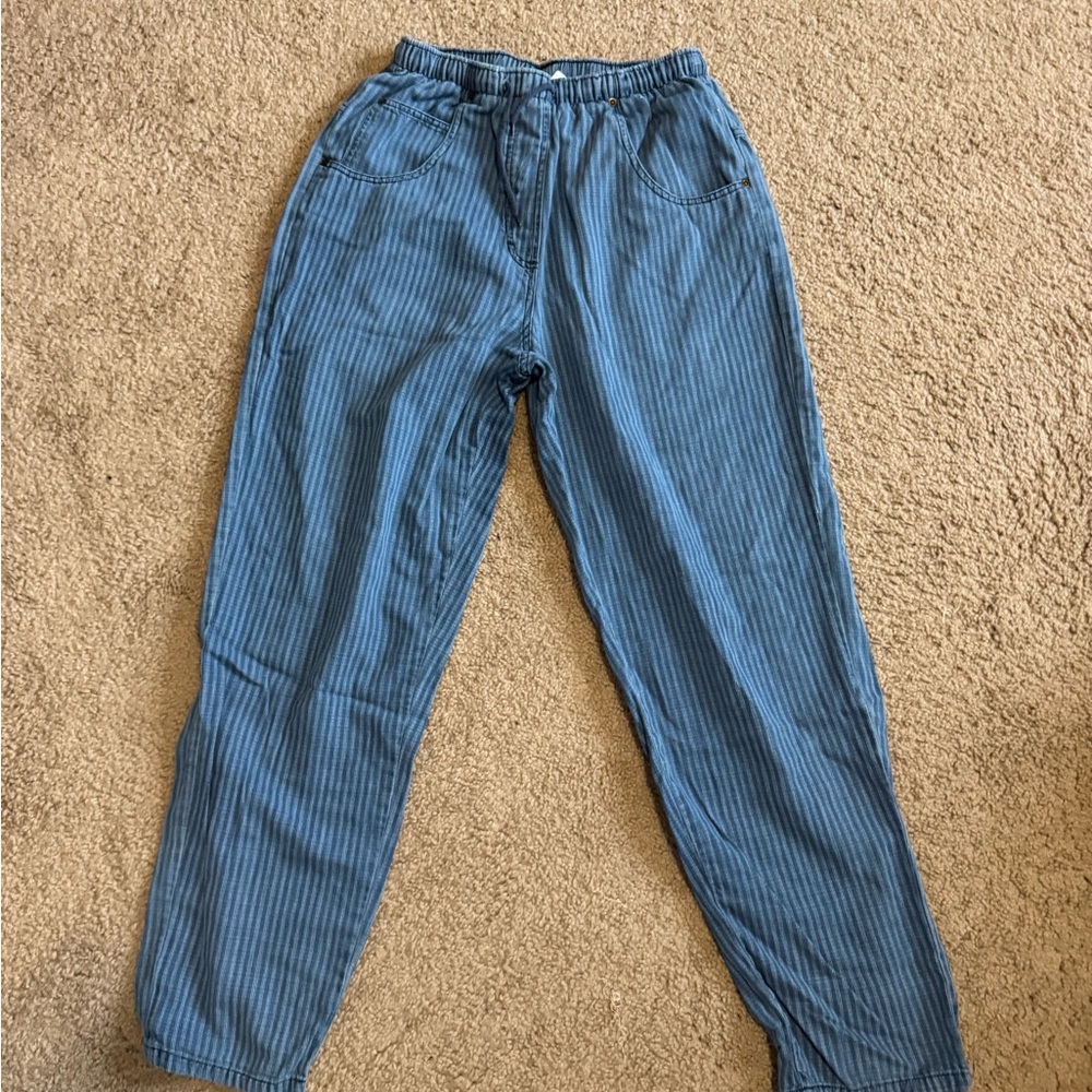 Vintage Indigo Hickory Striped Lounge Pants